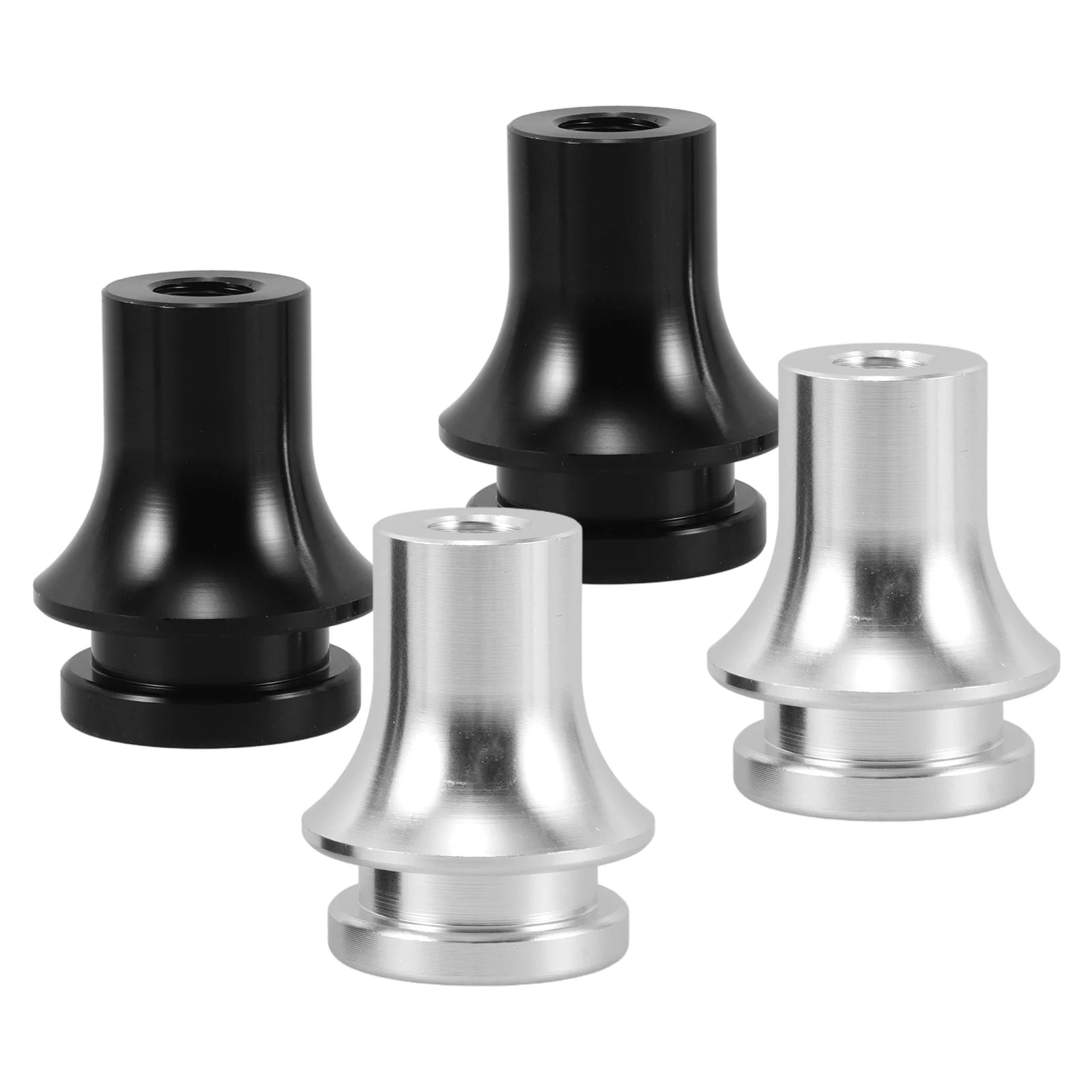 

2pcs Universal Knob Adapter Aluminum Shift Knob Thread Adapters For Automotive Alloy Car Truck Accessory Shifter Boot Retainer