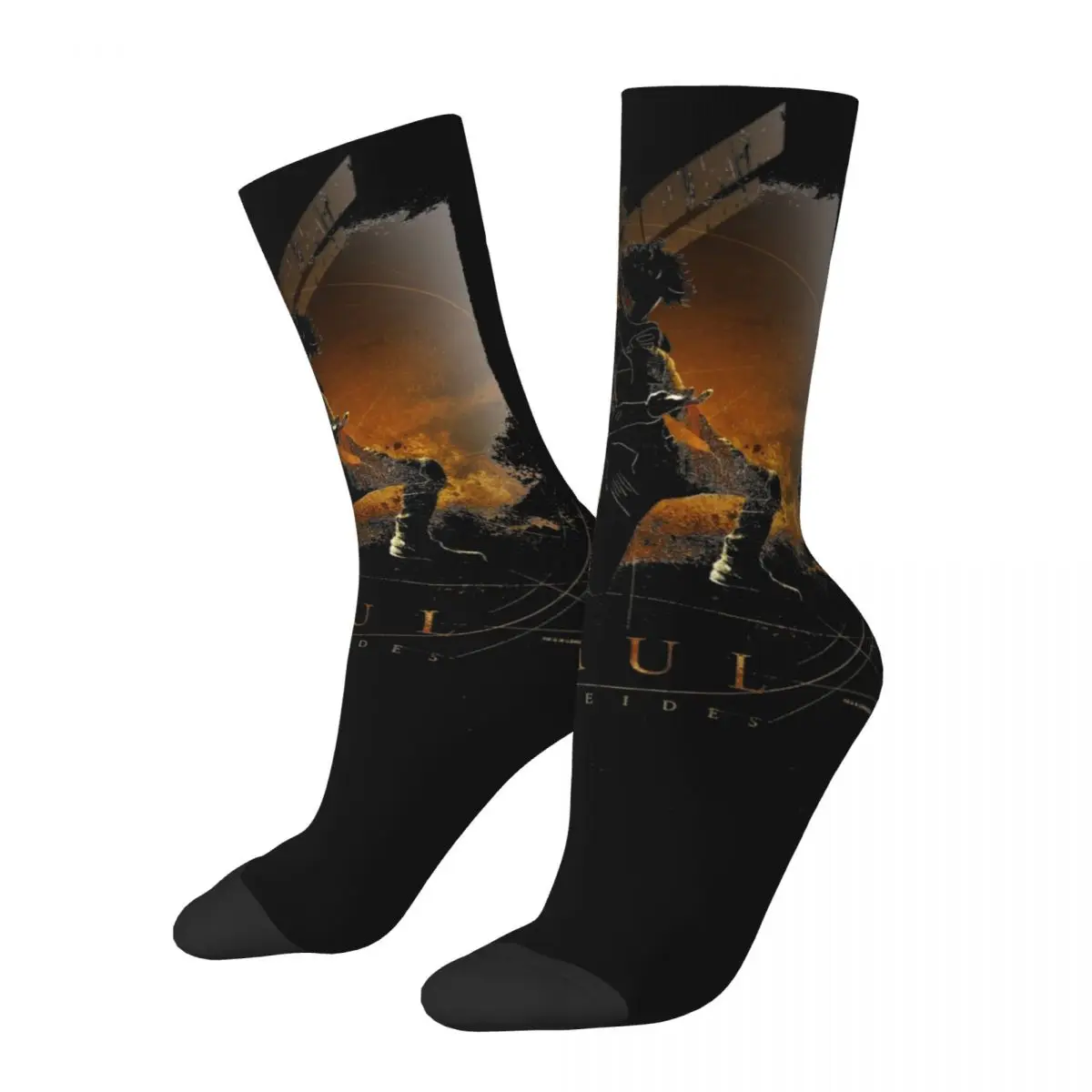 

Harajuku Unisex Dunes Paul Atreides Kneeling Grunge Theme Socks Merch Soccer Socks Super Soft Wonderful Gifts