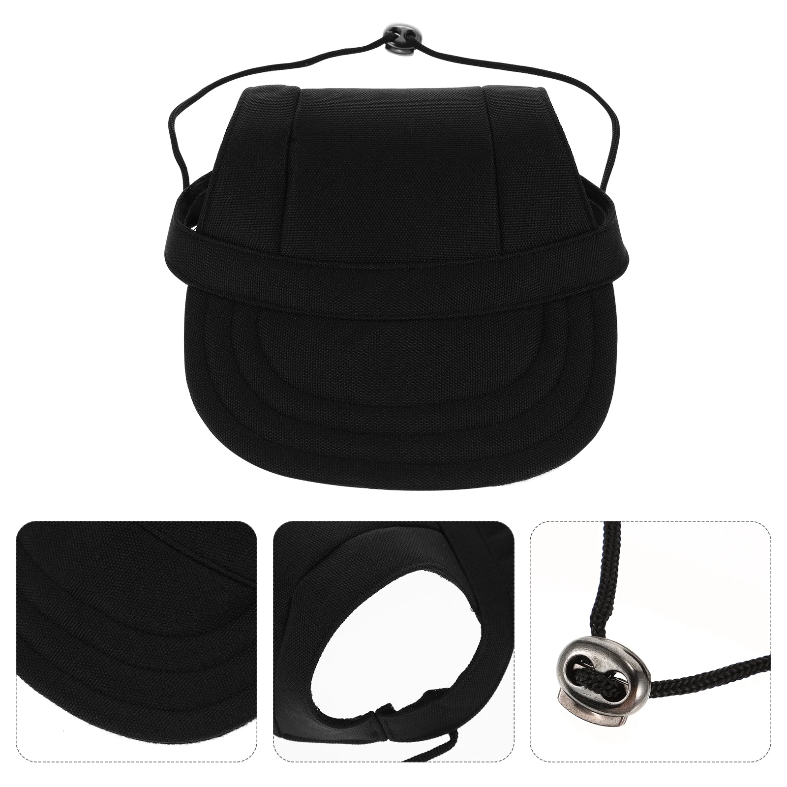 

Bared Ears Pet Hat Visor for Dogs Adjustable Summer Protection Moisture Absorption Lightweight Quick Drying Dog Baseball