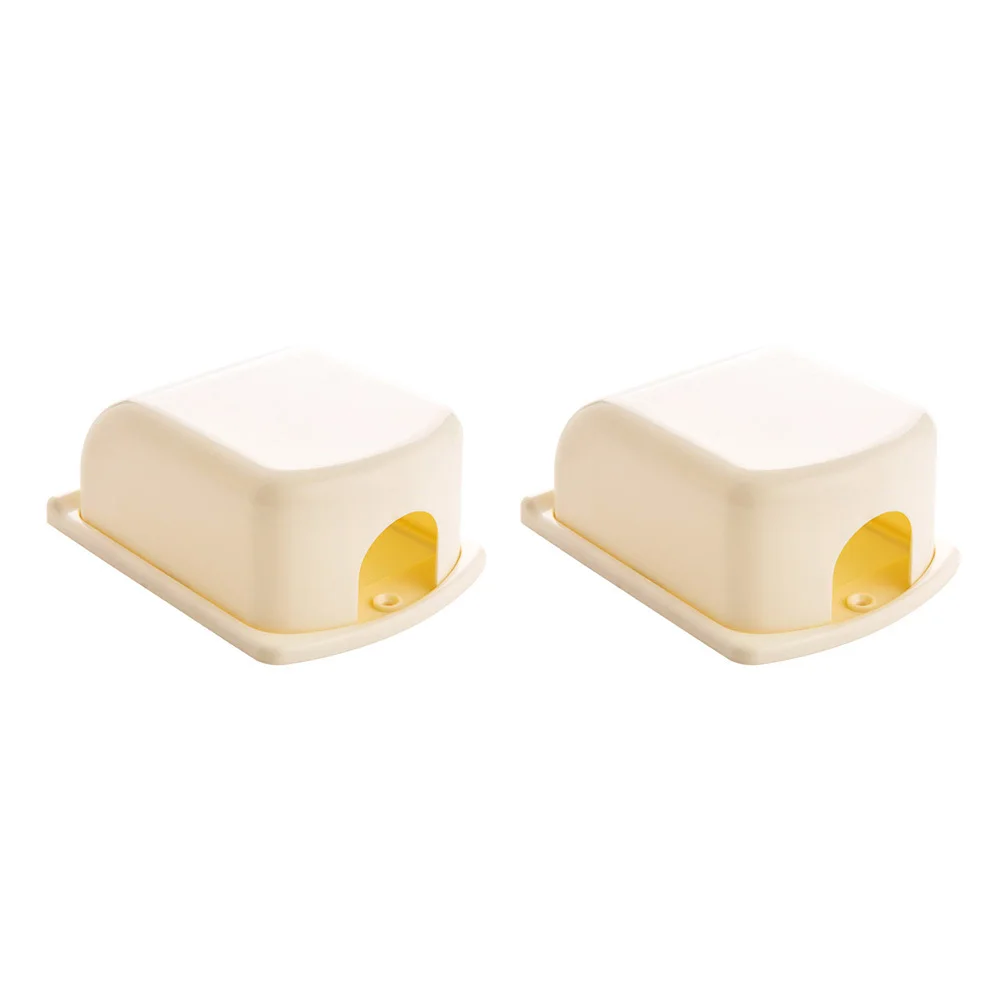 2 pçs durável abs interruptor capas protetoras anti-choque elétrico soquete capa retardador de chama casa protetor de parede decoração