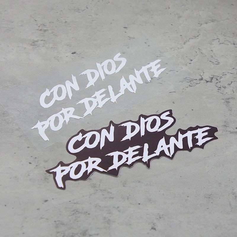 

waterproof and UV resistant A multi-spec Christian faith motorcycle sticker | Spanish