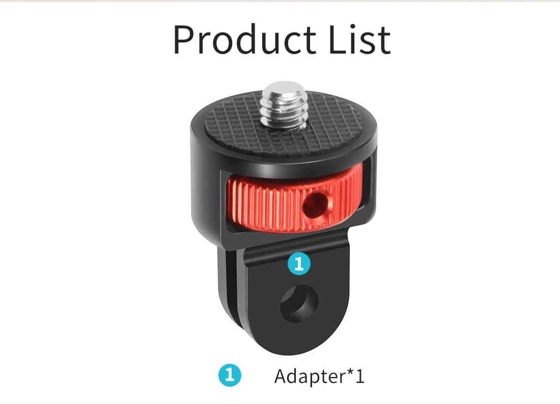 Für Insta360 X5 Metall-Mini-Stativ Konvertierbare Halterung 1/4' Schraube Schnellwechsel-Basis für Gopro Hero 13 DJI OSMO Pocket4 Action-Kamera – Detail 30