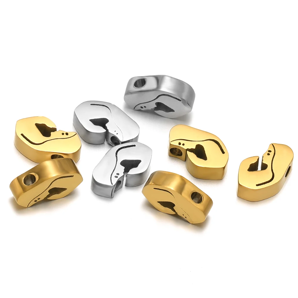 

5pcs Stainless Steel Blessed Virgin Mary Spacer Loose Beads Necklace Jewelry Making Bracelet Accessories DIY Wholesale Amulet