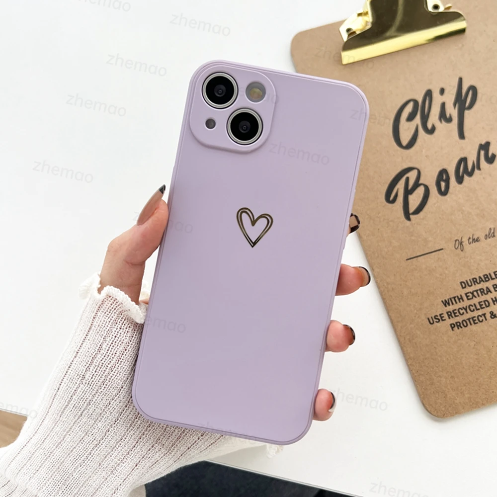 Luxus Flüssigsilikon Liebe Herz Handyhülle für Samsung Galaxy A73 A21S A72 A71 A31 A51 A33 A41 A50 A70 A13 Soft Cover – Detail 12