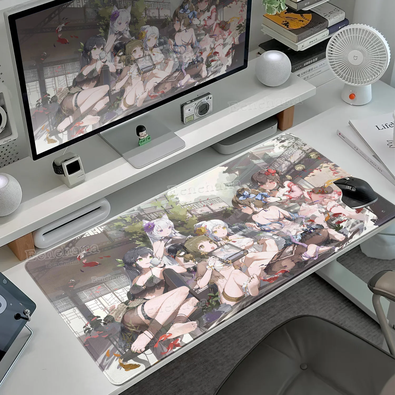 

Large Anime Gaming Mouse Pad Genshin Impact Deskmats Keyboard Mausepad HD Extended Pads XXL Playmat Big Gamer Accessories Carpet