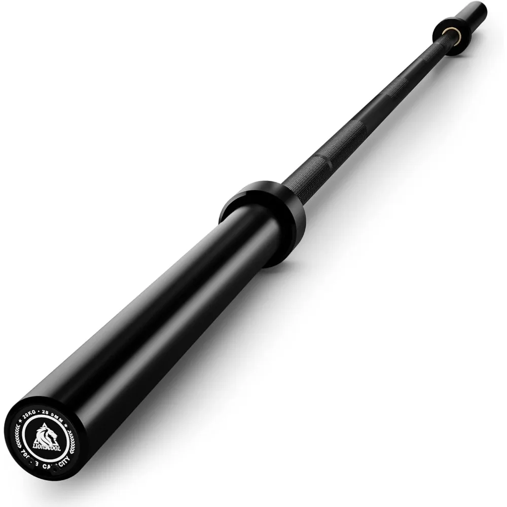 Barra olímpica de 7 pés para levantamento de peso, levantamento de energia, barra de treinamento de força de 2 polegadas para agachamentos, levantamento terra, prensas