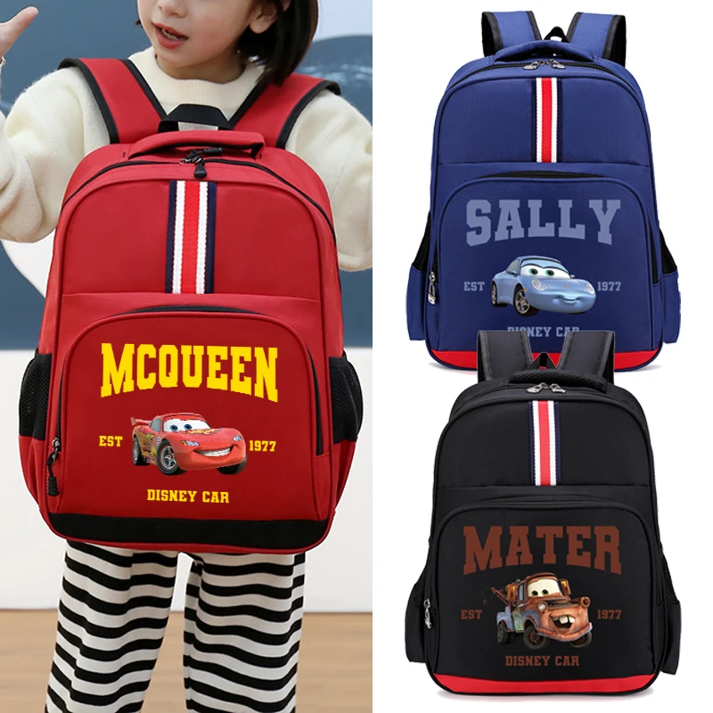 

Lightning McQueen Kids Cute Schoolbag Disney Cars Children Anime Backpack Boy Large Capacity Book Bag Girl Cartoon Knapsack Gift