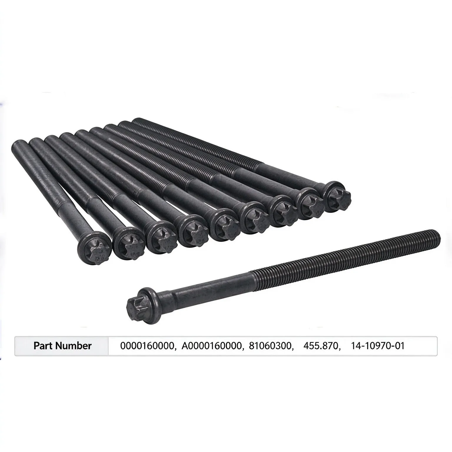 Cylinder head bolt For Aston Martin DB11; DBX;VALHALLA;VANTAGE 0000160000 A0000160000 Replaces 81060300 455.870 14-10970-01
