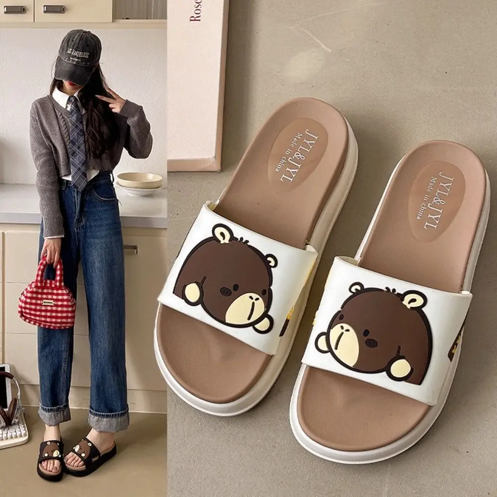

Shoes Non-Slip Cartoon Slippers Soft Cartoon Thick Soled Slippers Sandals Kawaii Beach Slippers Summer