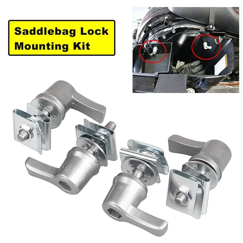 

Superior-Silver Saddlebag Lock Mounting Screw Kit Saddlebag Lock Mounting Screw For Touring Road King Electra Street Glid