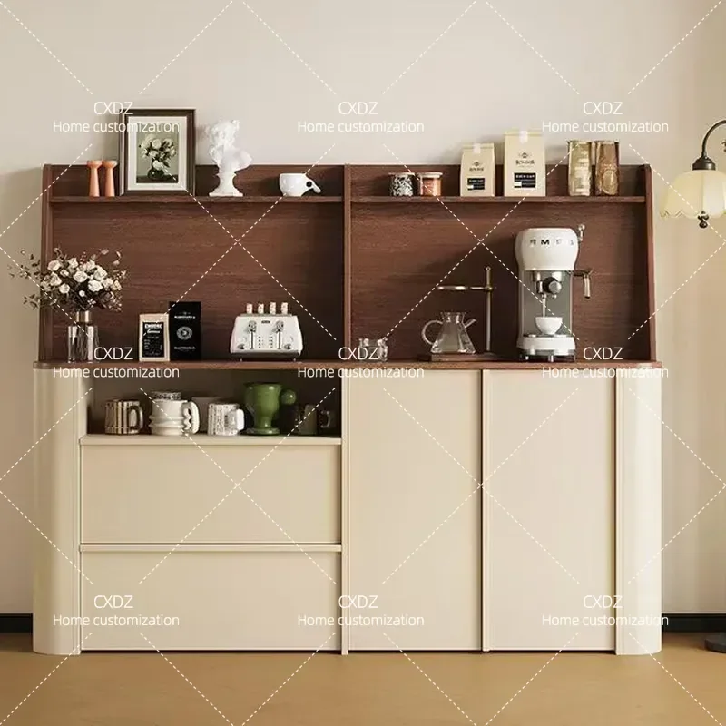 Cream Style Dining Side Cabinet Wall Mounted Storage Locker Small Apartment Living Room Tea Cabinet ENF Grade