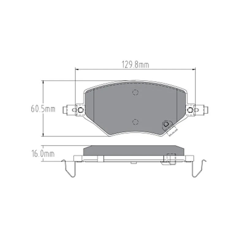 Front Brake Pad Front-28017 For Chevrolet Captiva/Baojun 530/Rc-5/Rc-6/Rm-5/Rs-5/Valli/Auto Parts Mat