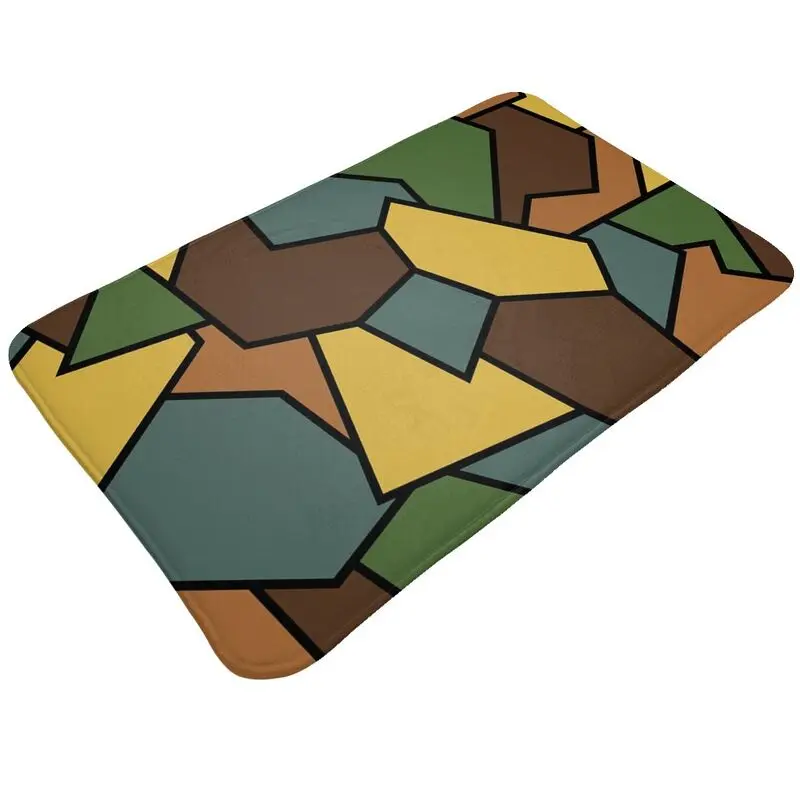 Custom Personalized German Camouflage Doormat Mat Anti-Slip Camo Kitchen Bathroom Garage Rug Carpet 40*60cm