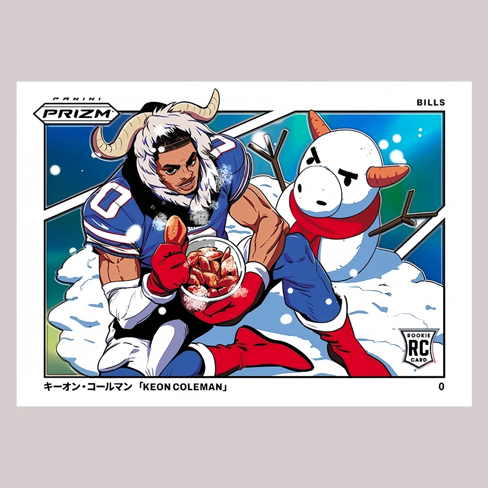 PANINI 2024 FUSSBALL Manga horizontal DIY hausgemacht 15 TEILE/SATZ BROCK JOE GREENE TERRY PUKA Rainbow Flash Laser Sammelkarte