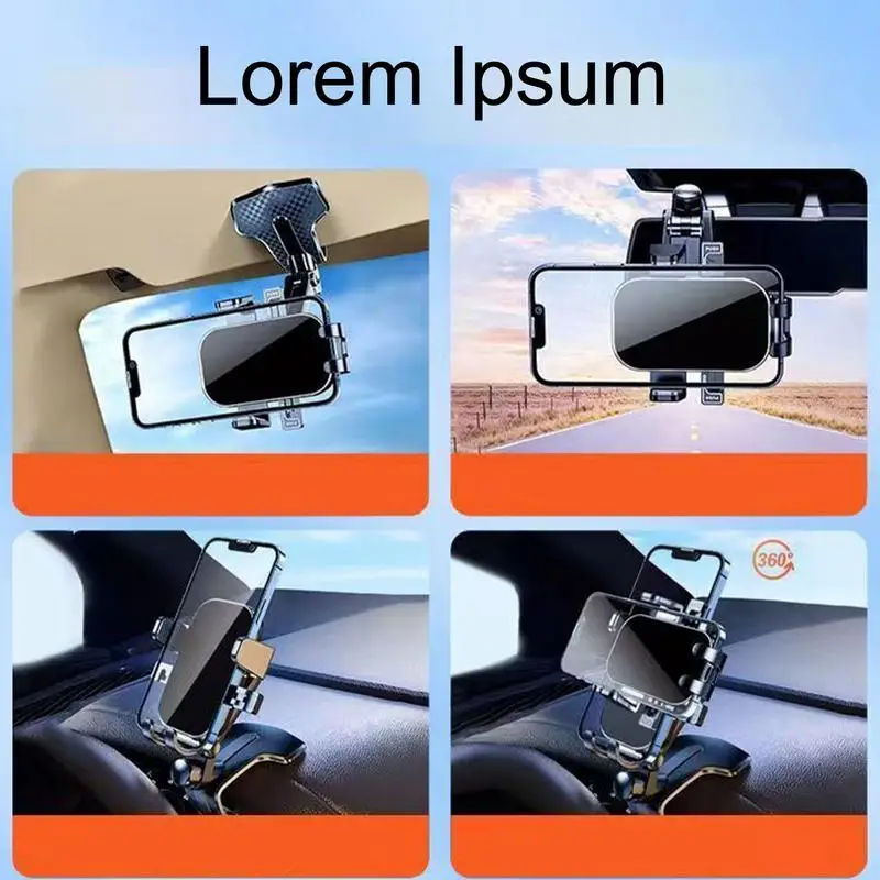 Dashboard Cell Phone Holder Portable Phone Mount Dashboard Phone Holder Portable Electronic Device Mount Dashboard Car Phone