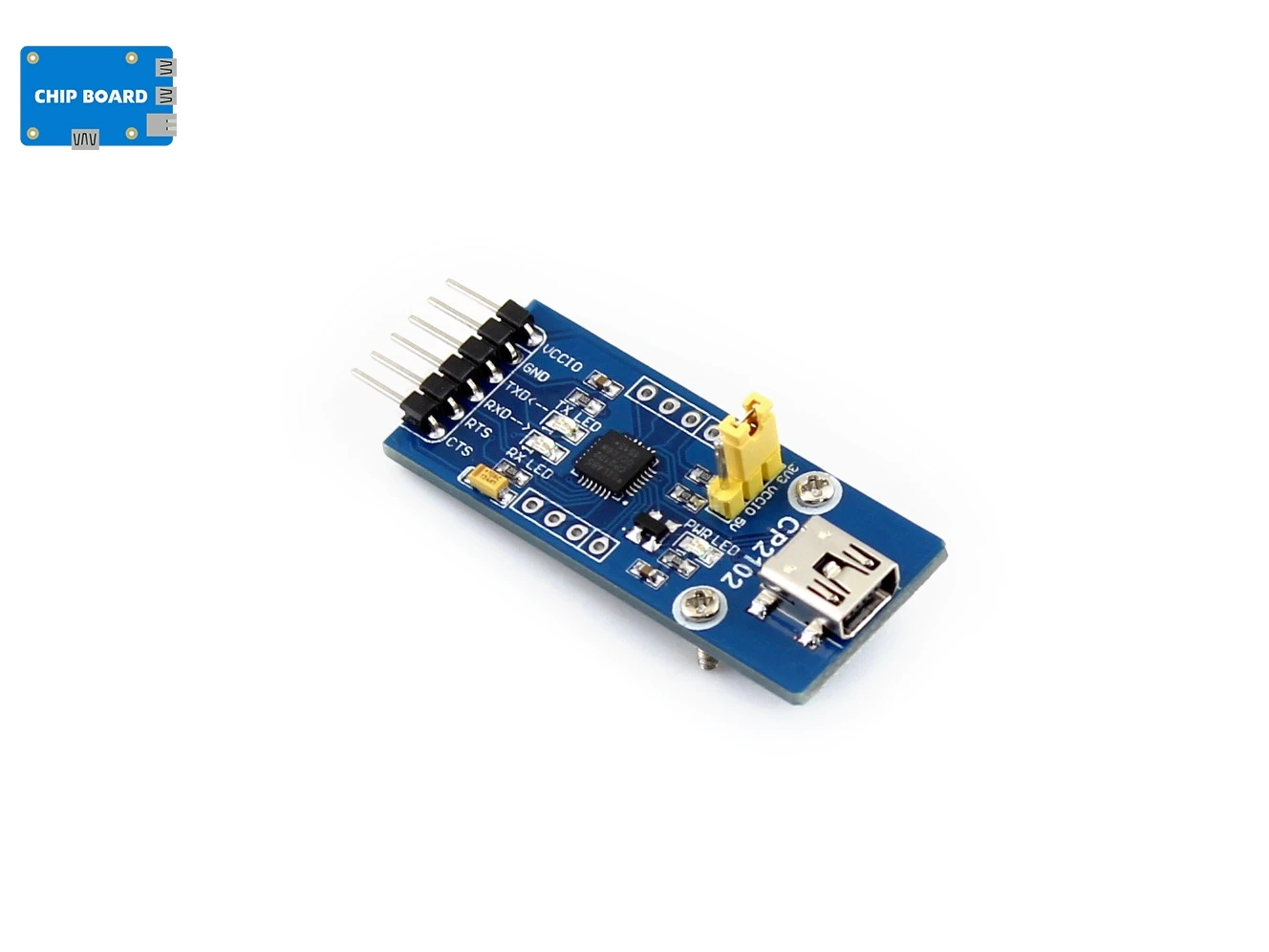 Waveshare CP2102 USB To UART Module, USB Mini Connector Supports Mac, Linux, Android, WinCE, Windows 7/8/8.1/10/11