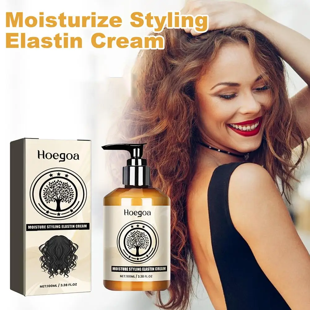 

100ml Hair Volumizing Cream Hair Conditioner Hair Styling Curl Moisturizing Nourish Enhancers Essence Defining Products Cur I1V7