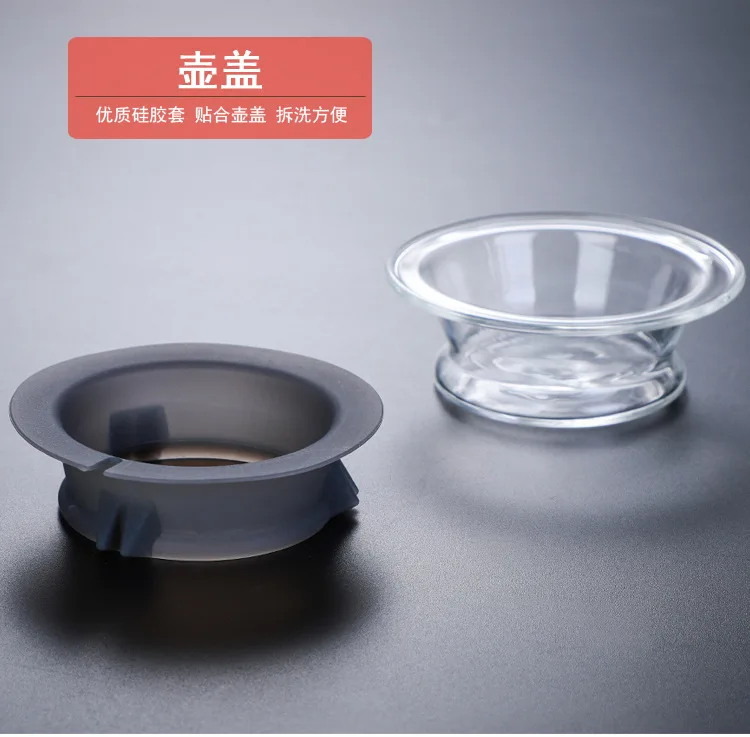 360/600/800 ml hitzebeständige Kaffeekanne, Klarglas-Wasserkocher, Teiltopf mit Deckel, Zubehör für Kaffee-Espressomaschinen zum Übergießen – Detail 8