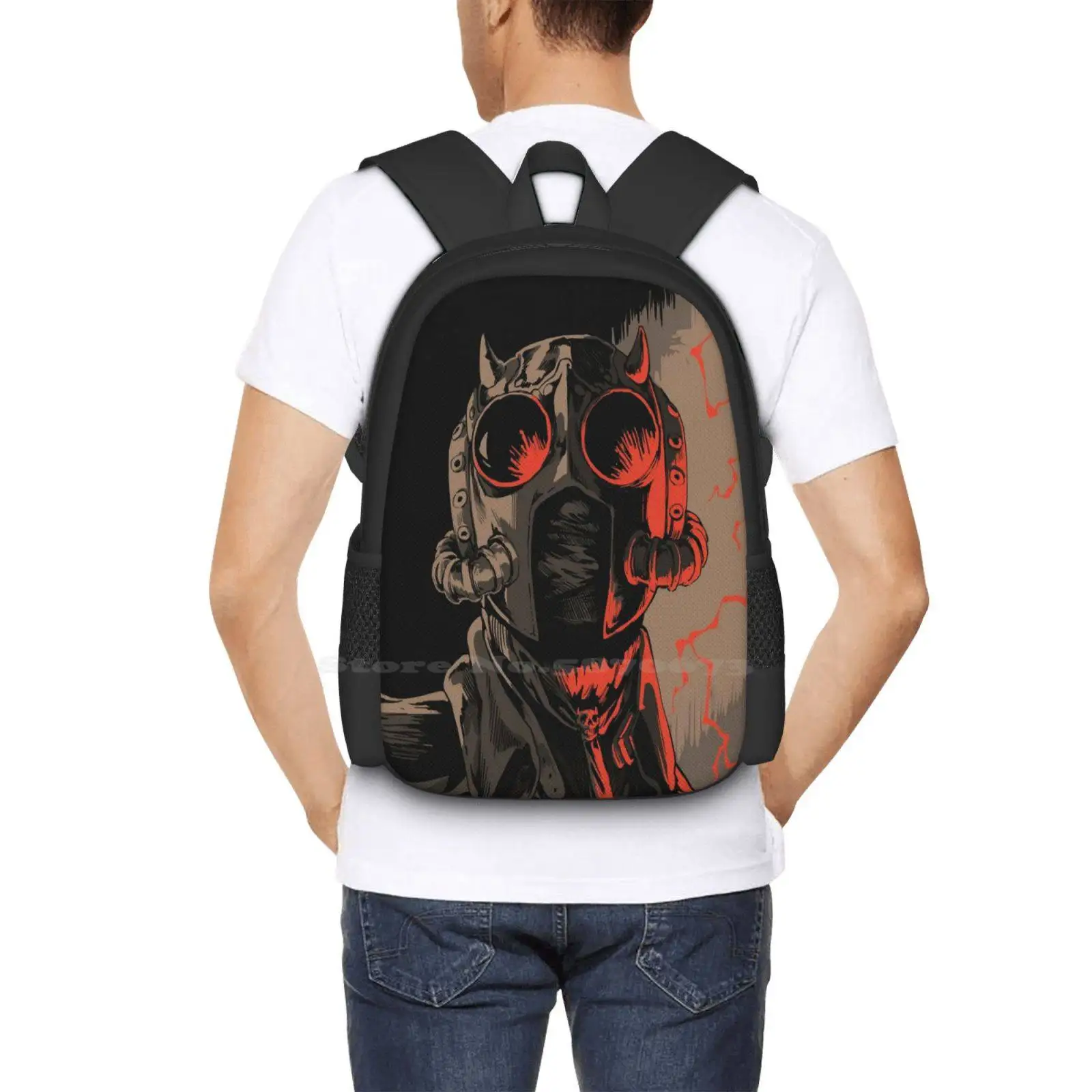 Era V bolso de diseño de patrón Ghoul sin nombre, mochila para estudiantes, fantasma Bc, sin nombre, Ghoul The Band Ghost