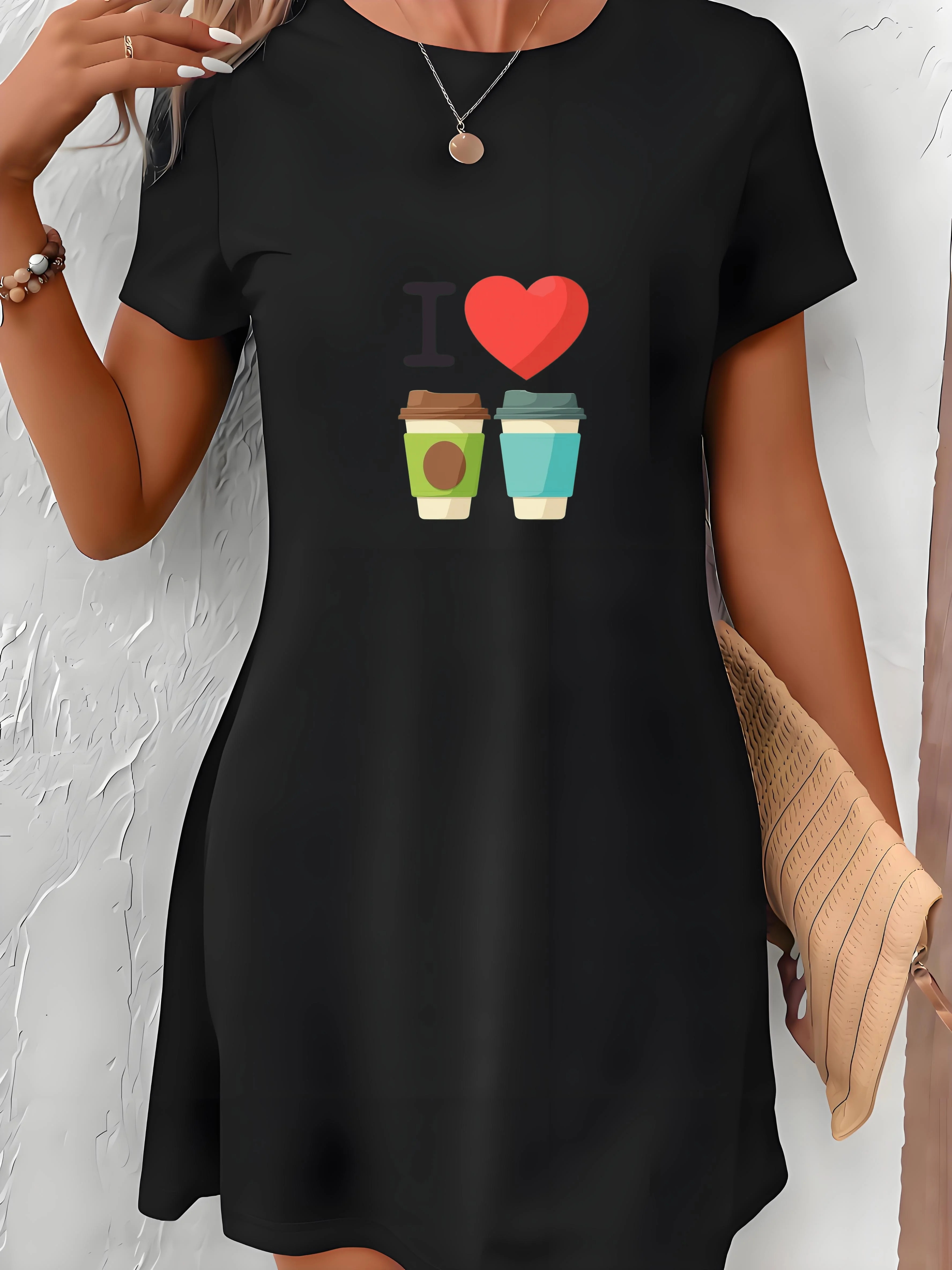 

Цельное весенне-летнее женское модное платье больших размеров с короткими рукавами, круглым вырезом и легкой эластичностью, повседневное платье