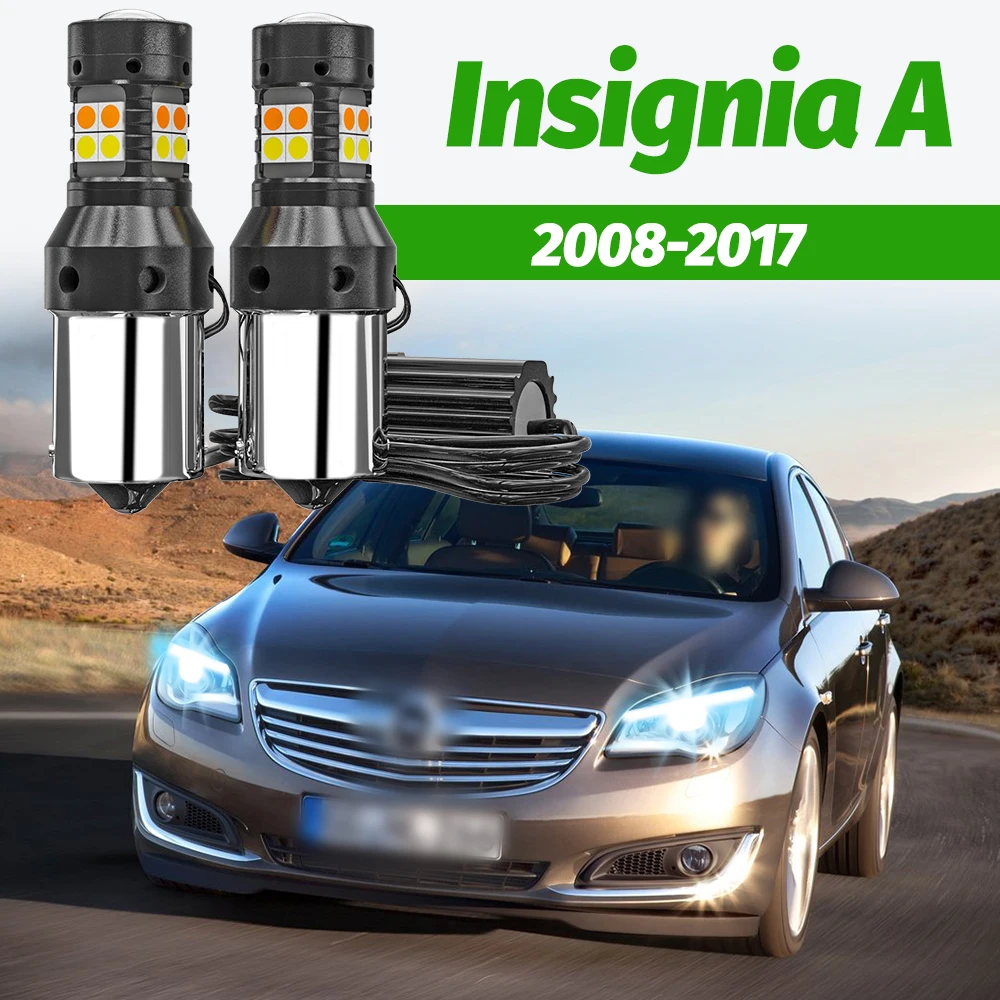 

2 шт. Двухрежимные светодиодные указатели поворота + дневные ходовые огни (DRL) для Opel Insignia A 2008-2017 2009 2010 2011 2012 2013 2014