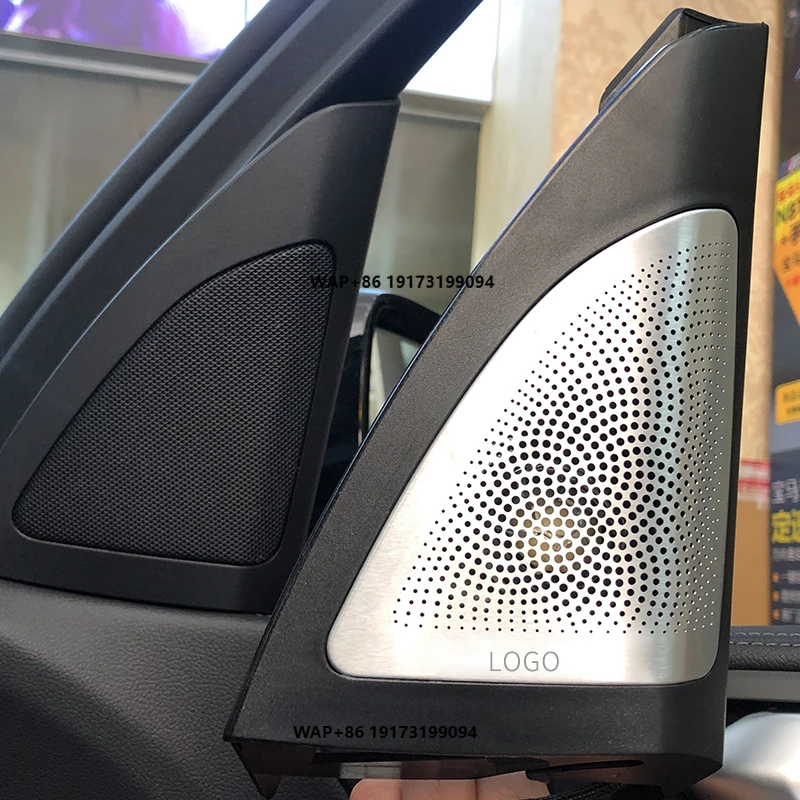 

LED Light Front&Rear Door Glow Tweeter Cover Luminous Night Lighting ABS Trim Speaker for B-MW G05 X5 G07 X7 Series 2-Way Audiov