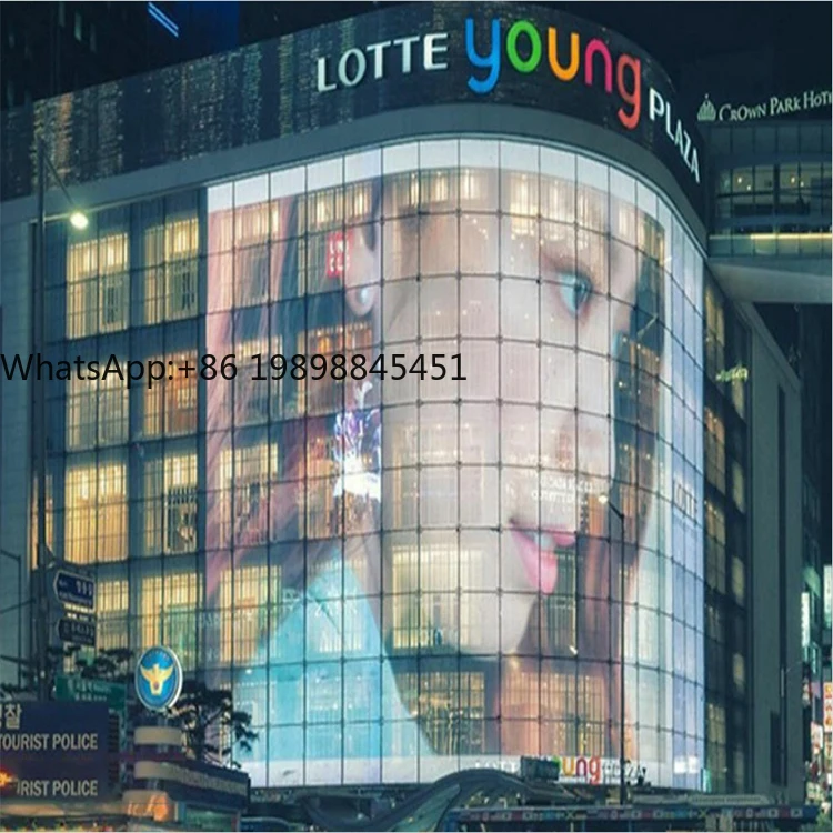 

P3.9-7.8 LEDVDI Holographic Invisible Screen Technology Transparent Exhibition Wall for Advertising Transparent Led Screen