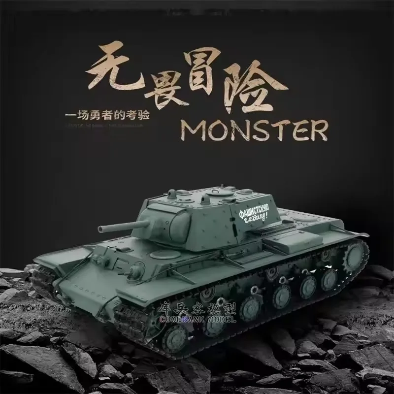 Heng Long 1/16 Escala RC Tank TK7.0 Plástico Ver Soviético KV-1 3878 RTR 2.4G Modelo de tanques de controle remoto