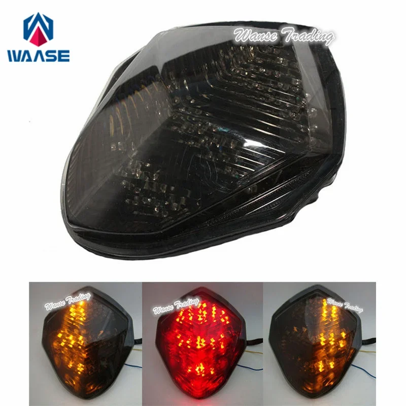 waase For Suzuki GSXR1000 GSXR GSX-R 1000 K3 K4 2003 2004 Rear Tail Light Brake Turn Signals Integrated LED Light