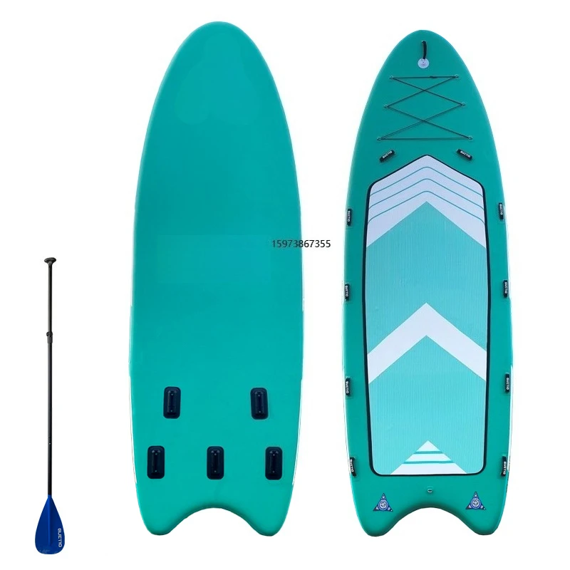 

GUETIO Inflatable Big Paddle Boards Long Inflatable Team Stand up Paddle Board Multi-person Sup