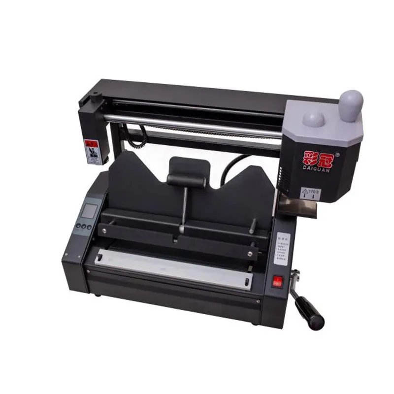 

Hard Cover Book Binding Machine Desktop Manual Glue-book-binding-machine Exercise Book Binding Folding Machine