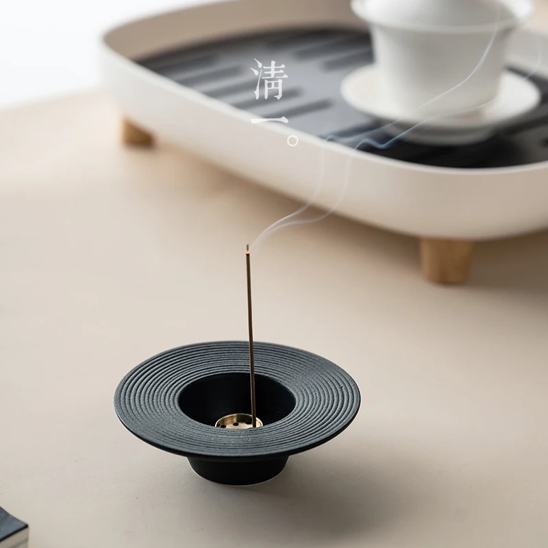 Creative Japanese Ceramic Incense Burner Household Simple Incense Holder  Insert Indoor Incense Burner Holder