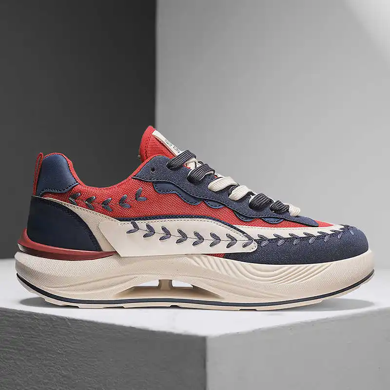 Height Increasing Low Men White Shoes Mining Climbing Shoes Man Hiking Boot Man Sneakers Sport Hospitality Cute Sabot