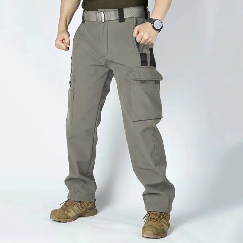Pantalón táctico Cargo SoftShell impermeable hombre - imagen 4