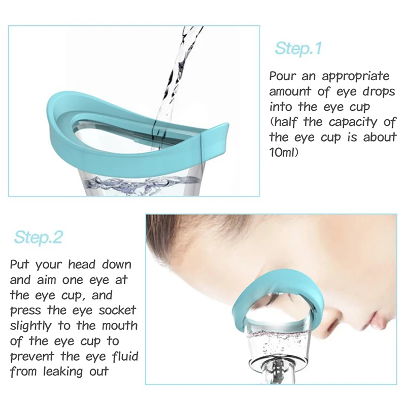 Soft Silicone Eye Wash Cups Eyes Cleaner Flushing Rinse Cups Resuable Bath Eyewash Cups For Students