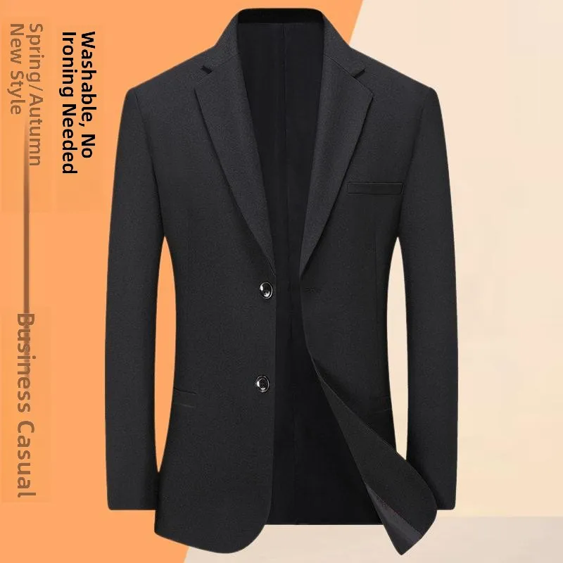 

Casual Thin Men's Suiting Jacket Mid-Year Autumn New Style Business Casual Lightweight Single-Piece Dad Coat for Middle-Aged