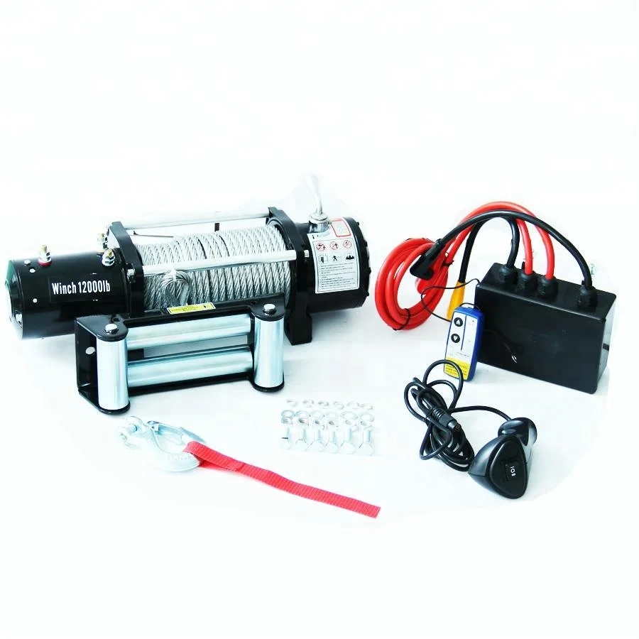 12000lb(5443kg) Capacity 12V DC Heavy-  Electric Winch