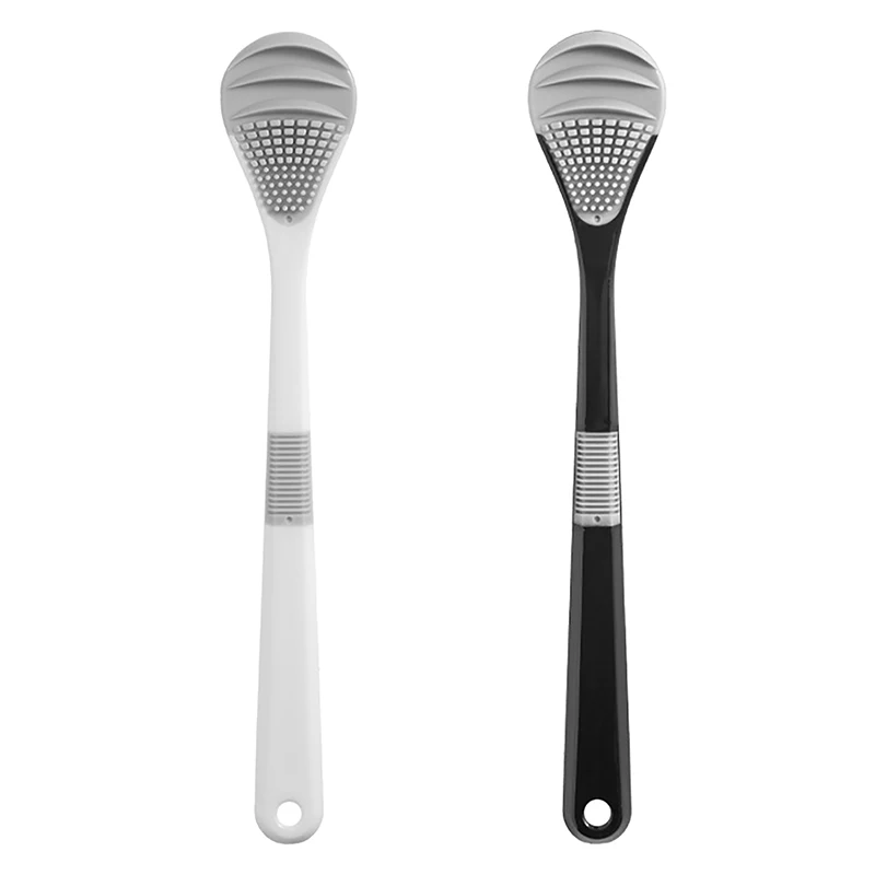 

Dual-Sided Tongue Cleaner – Oral Hygiene Tool for Effective Tongue Cleaning, Featuring Scraper and Brush for Fresh Breath