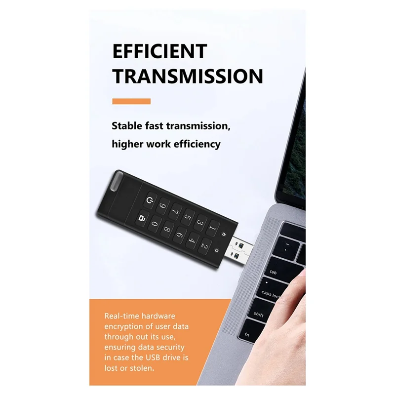 محرك أقراص USB مشفر بأداء مستقر USB 3.0 مشفر وآمن محرك فلاش USB مشفر 8G #4