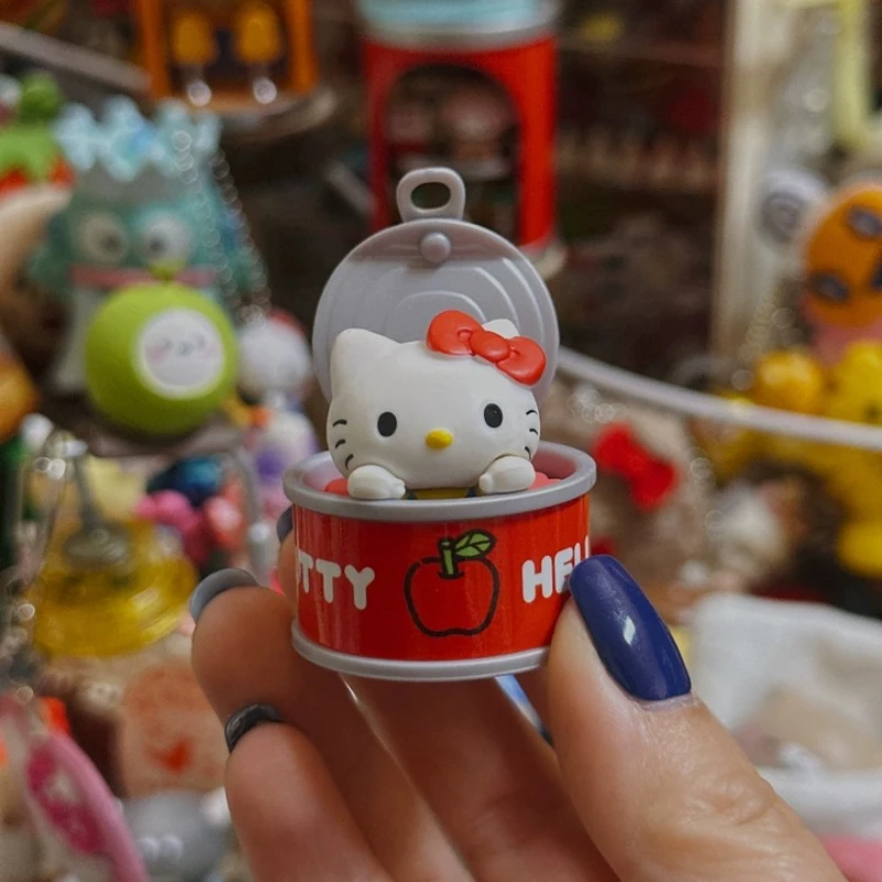 

Sanrio Hello Kitty Cinnamoroll Pochacco Anime Figures Blind Box Toys Surprise Canned Food Collection Ornaments Girls Boys Gifts