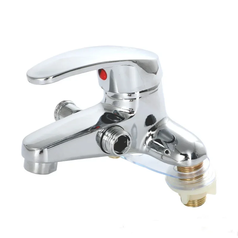 Two-Hole Bathroom Sink Faucet, Zinc Alloy Dual Handle Mixer Tap, Ceramic Valve & 10cm Installation