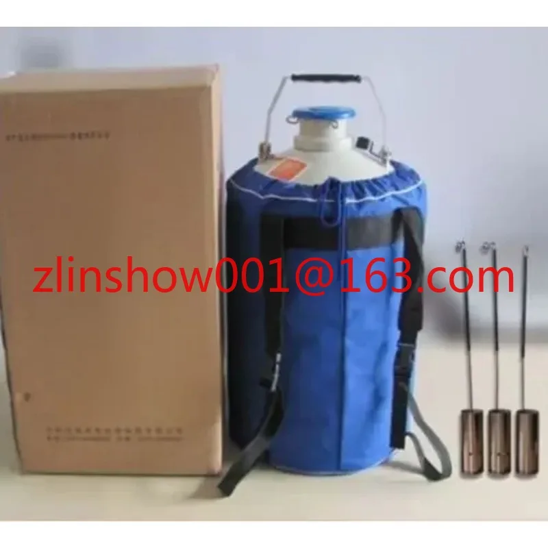 Portable 2L Liquid Nitrogen Storage Tank Static Cryogenic Container with Straps High quality