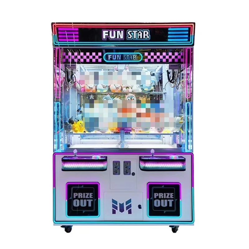 

Custom 2 Players Commercial Claw Crane Machine,Coin Operated Catching Vending Machine With Bill Acceptor,Amusement Arcade Device