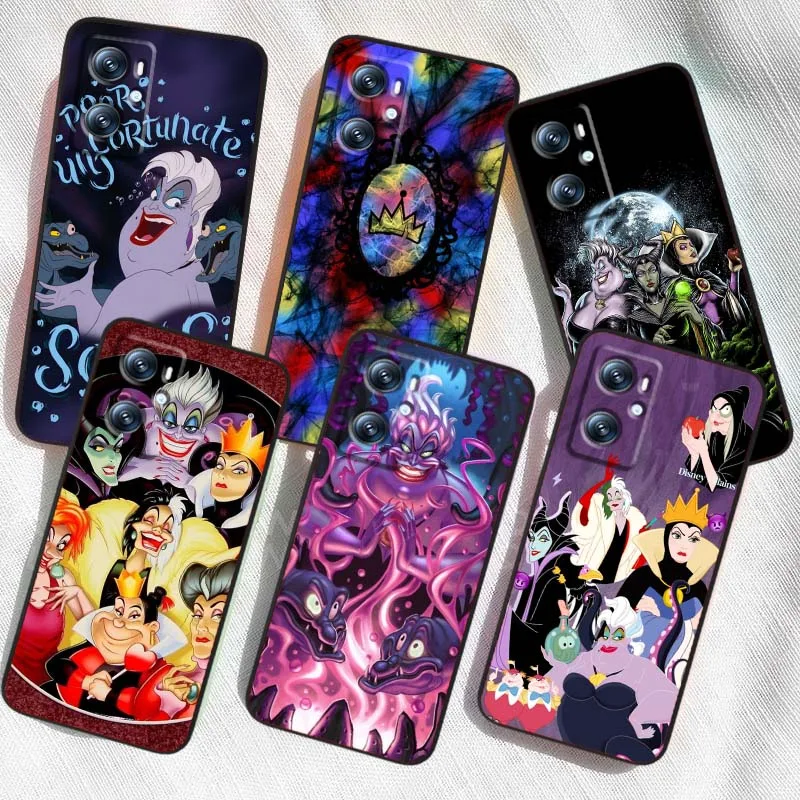 

Disney Witch Pattern For OPPO Reno 7 A96 A40 A58 5 6 Realme GT A74 A78 Neo2 A74 A78 Find X5 X3 X7 X8 Black Phone Case