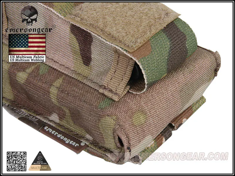 Emersongear 전술 잡지 파우치 전투 5.56 권총 싱글 오픈 탑 매거진 파우치 EM6361