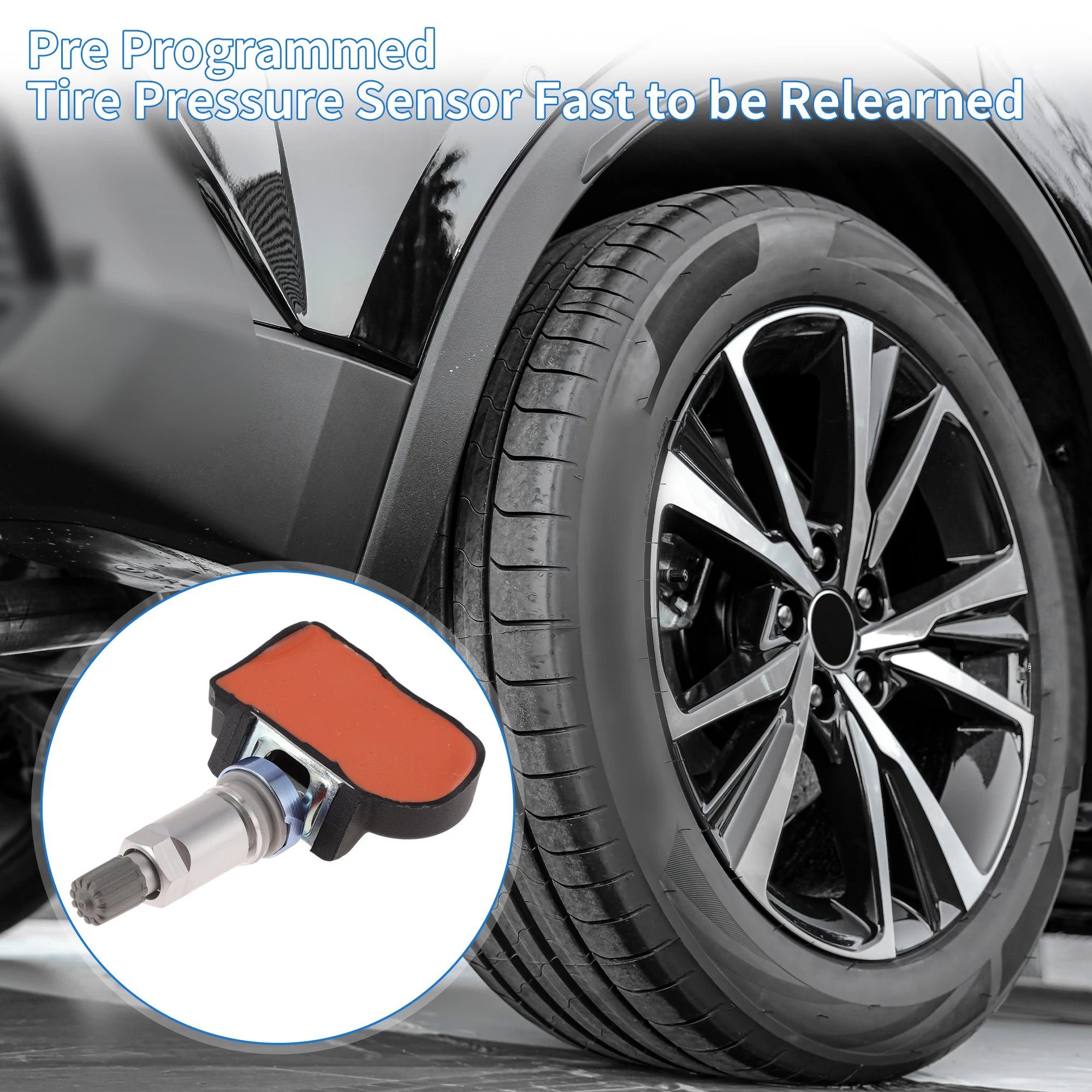 UXCELL Tire Pressure Sensor TPMS Sensor 433MHz No.4H231A159AB/4H231A159CD for Jaguar S-Type Base R 2007-2008