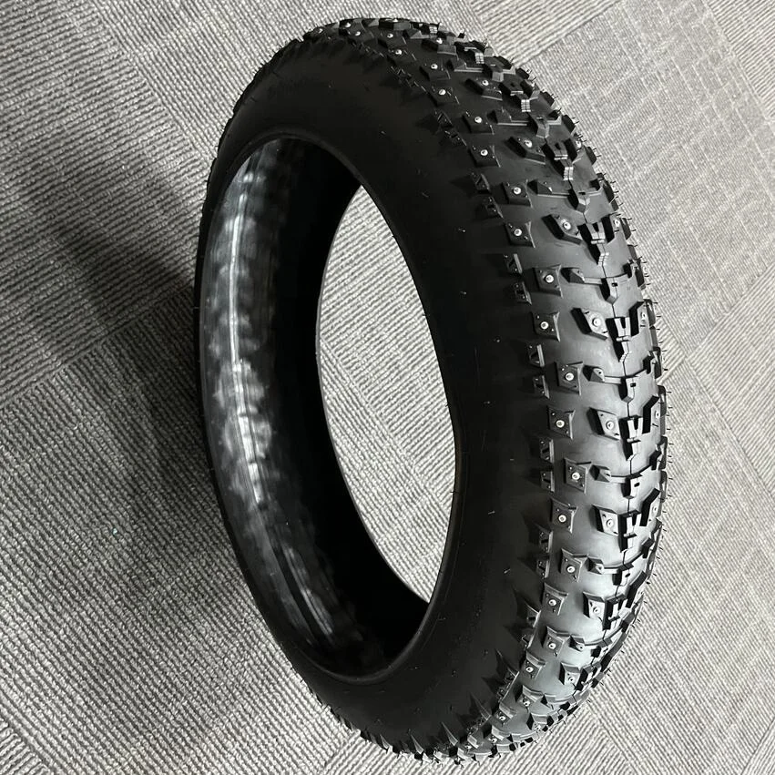 

STLF Bicycle Stud Tire for Snowing Conditions Thick Tire with 198 Nails Highly Slip-Prevention