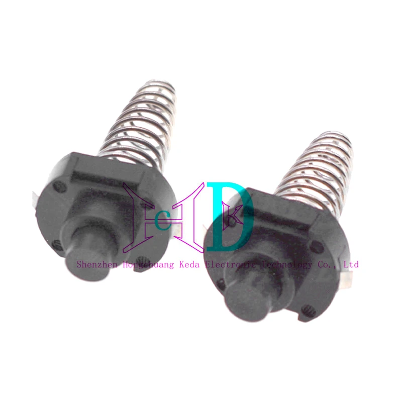 10pcs 1613-DF micro button/flashlight button switch with spring 16 * 11.5mm self-locking one on one off