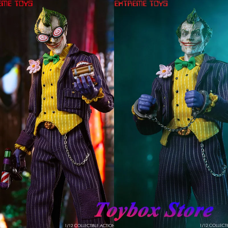 

EXTREMETOYS EX003 1/12 Cyber Akam Knight Series Anime Clown Action Figure Purple Cloth Design 6" Full Set Soldier Fans Dolls