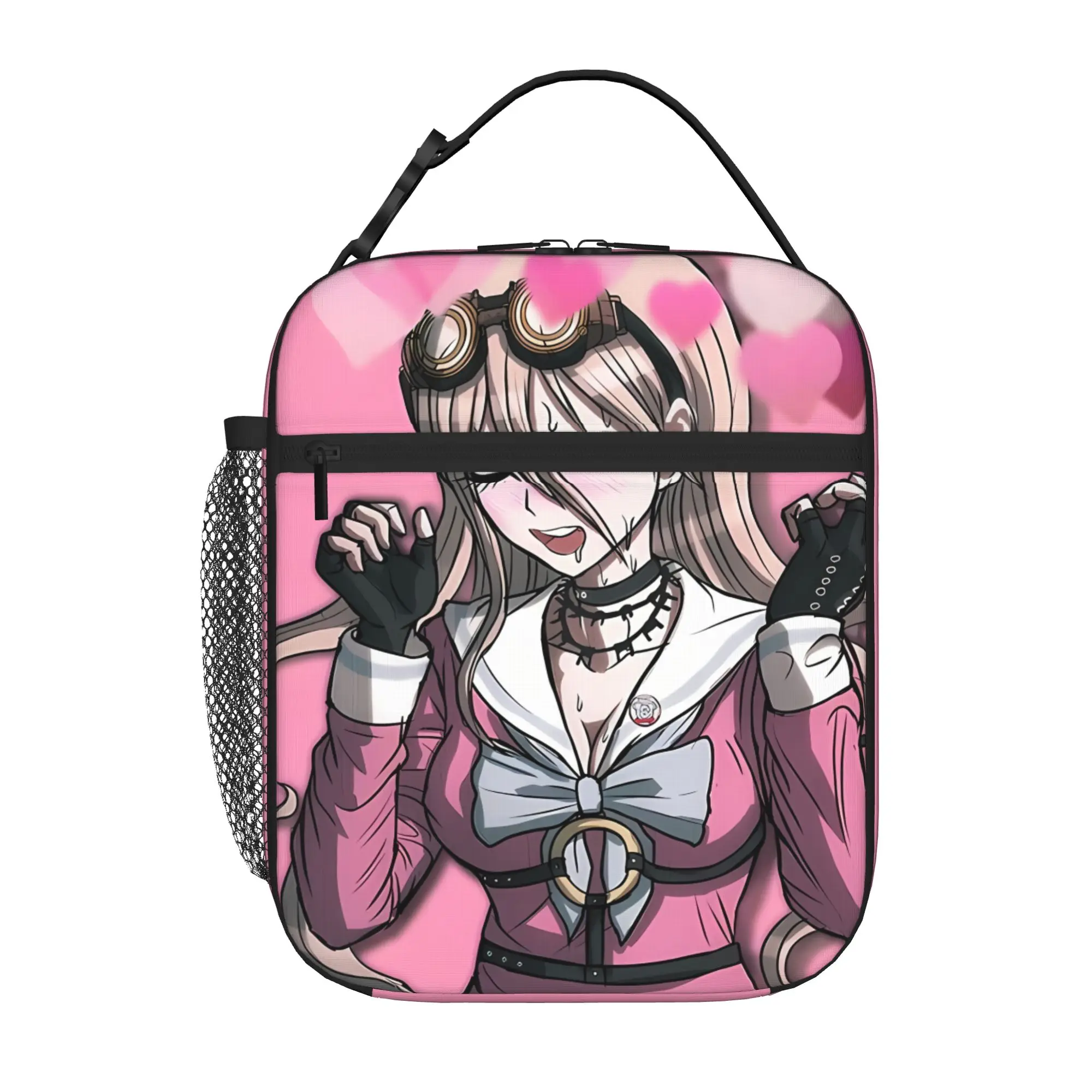 1 Piece Portable Lunch Container Miu Iruma Edit Zipper Closure Durable Pocket Danganronpa For Lunch Box Bag